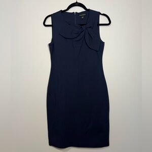 Banana Republic Navy Sleeveless Knee-Length Dress